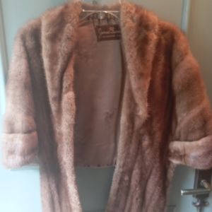 Gorgeous antique mink shawl